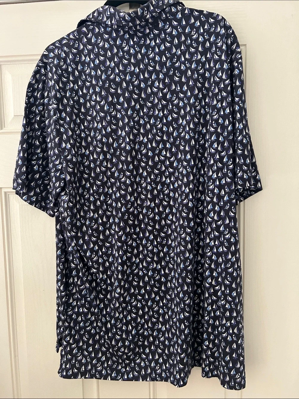 Polo by Ralph Lauren Navy Polo Shirt with White Sailboat Motif